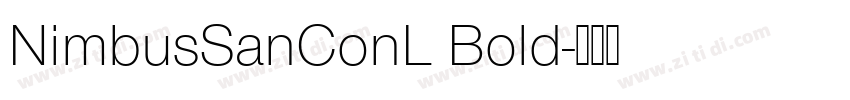 NimbusSanConL Bold字体转换